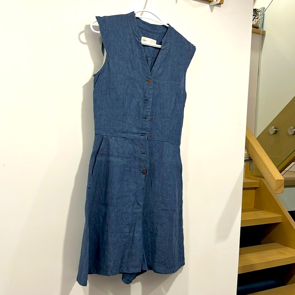 Short jumpsuit in denim